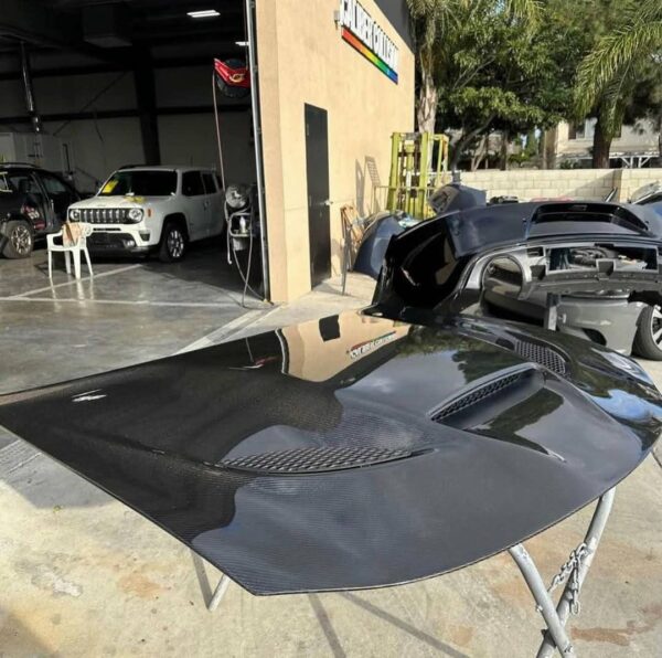Dodge Charger Hellcat Carbon Fiber Hood - Image 4
