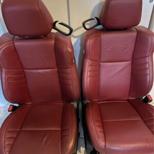 Dodge Challenger Red Leather Front And Back Seats With Door Panels