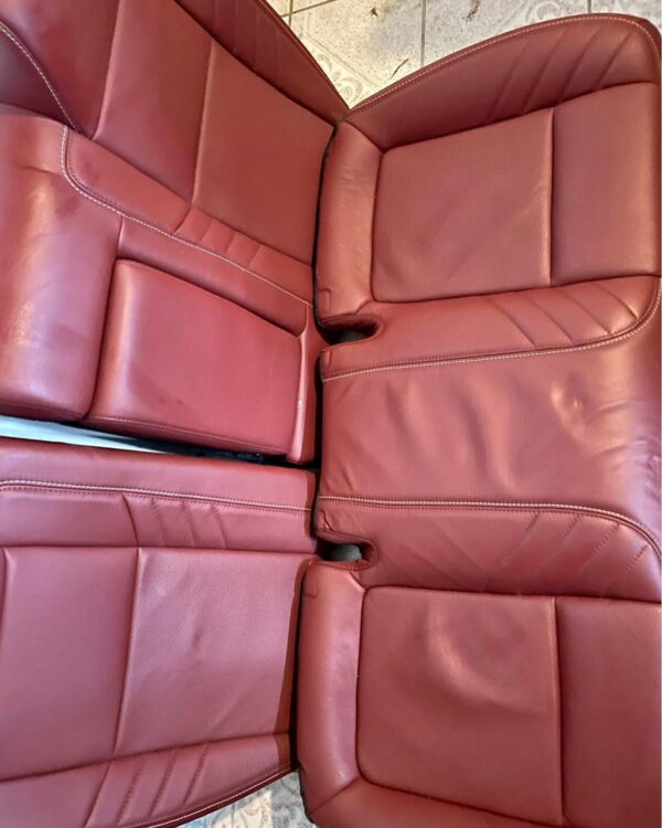 Dodge Challenger Red Leather Front And Back Seats With Door Panels - Image 4