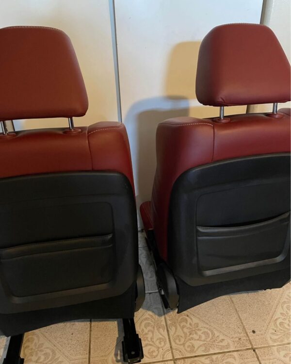 Dodge Challenger Red Leather Front And Back Seats With Door Panels - Image 6