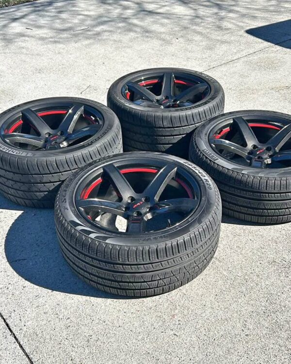 Dodge Charger And Challenger 5 Spoke Wheels and Tires - Image 6