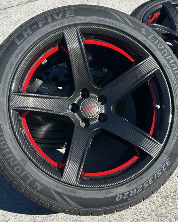 Dodge Charger And Challenger 5 Spoke Wheels and Tires - Image 4
