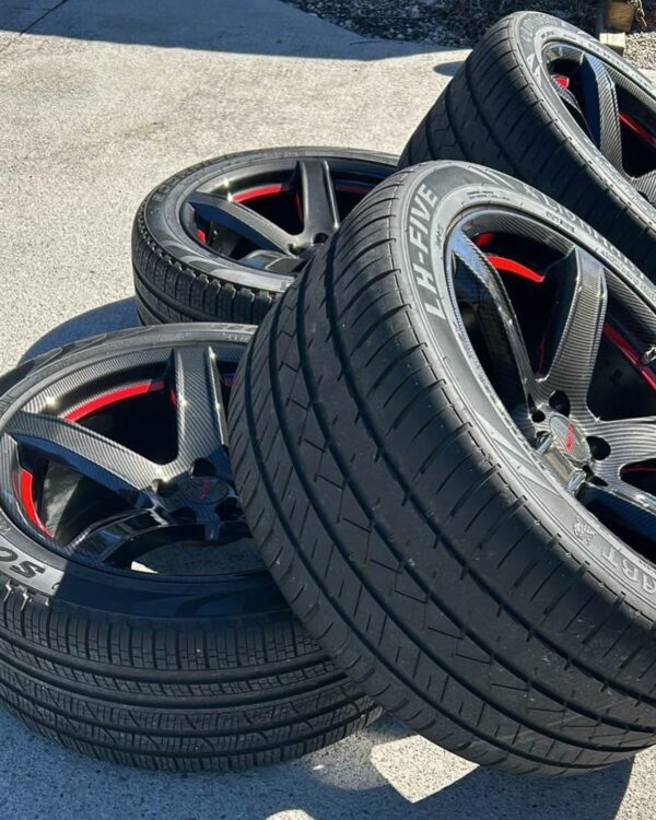 Dodge Charger And Challenger 5 Spoke Wheels and Tires - Image 2