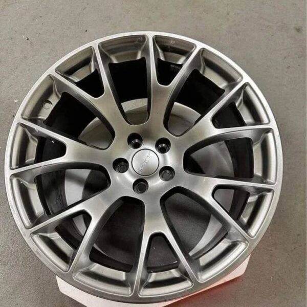 SRT 20" × 11" OEM Warp Speed Satin Carbon Wheels. - Image 3