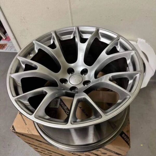 SRT 20" × 11" OEM Warp Speed Satin Carbon Wheels. - Image 5
