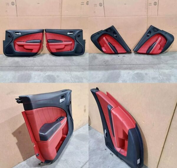 Dodge charger red door panels 2015-2023