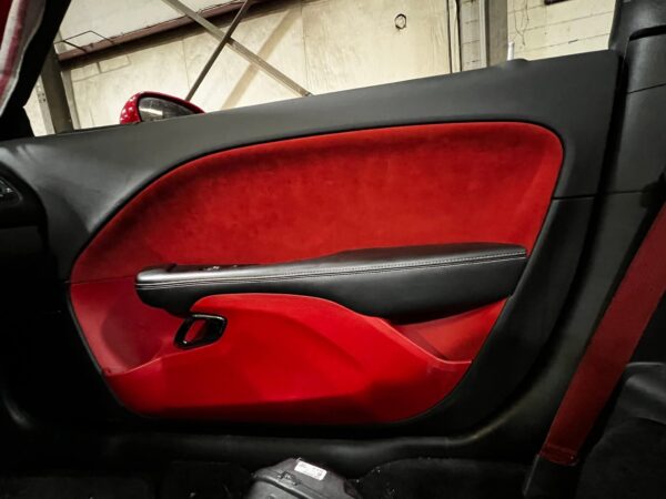 Dodge Challenger Red Leather Suede Seats And Door Panels - Image 2