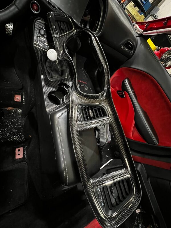 Dodge Challenger Red Leather Suede Seats And Door Panels - Image 6